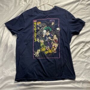 My Hero Academia by Funimation (L) Large 42/44 Navy Blue Graphic Tee